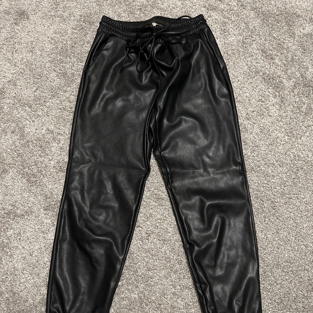 Michael Kors Leather Joggers